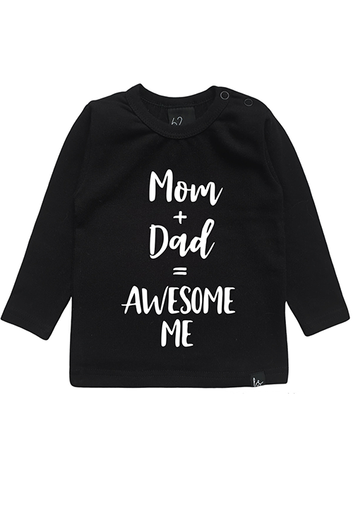 Awesome me longsleeve shirt Zwart/Wit