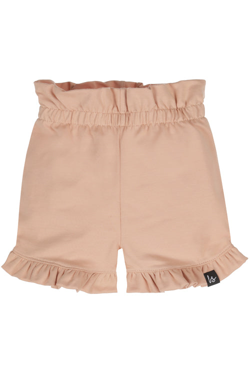 Double ruffle short dusty pink