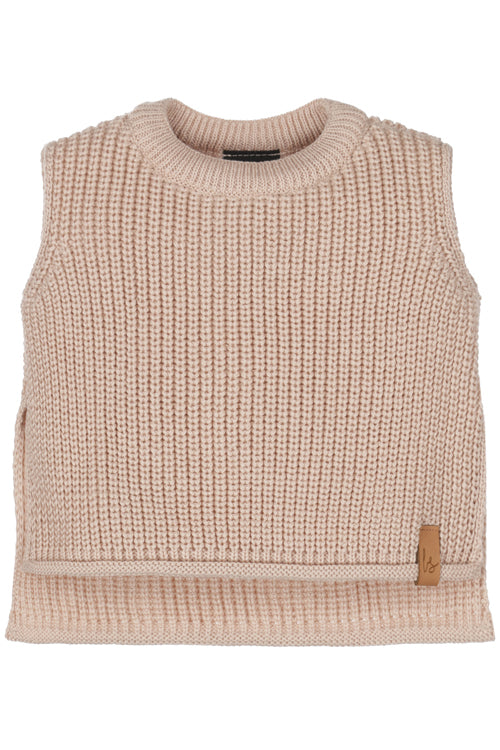 Knitted spencer beige