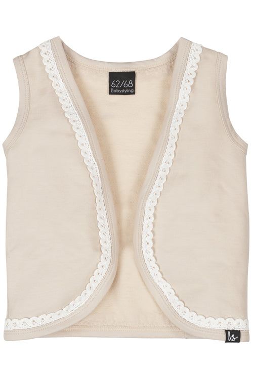 Gillet with details (sand)