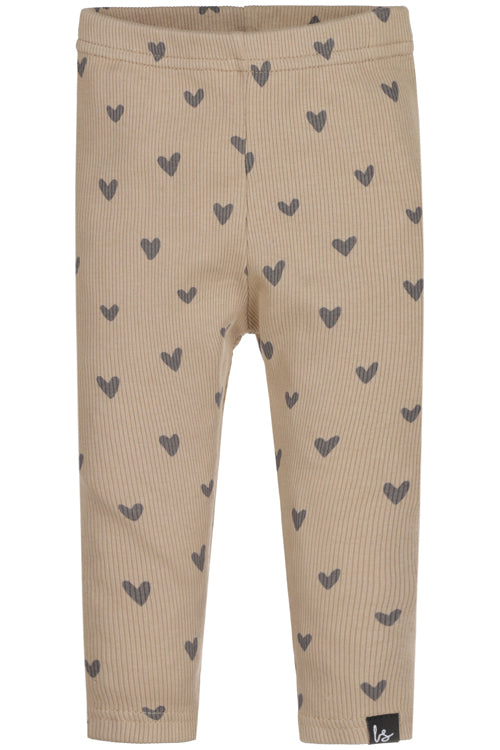 Legging hartjes rib