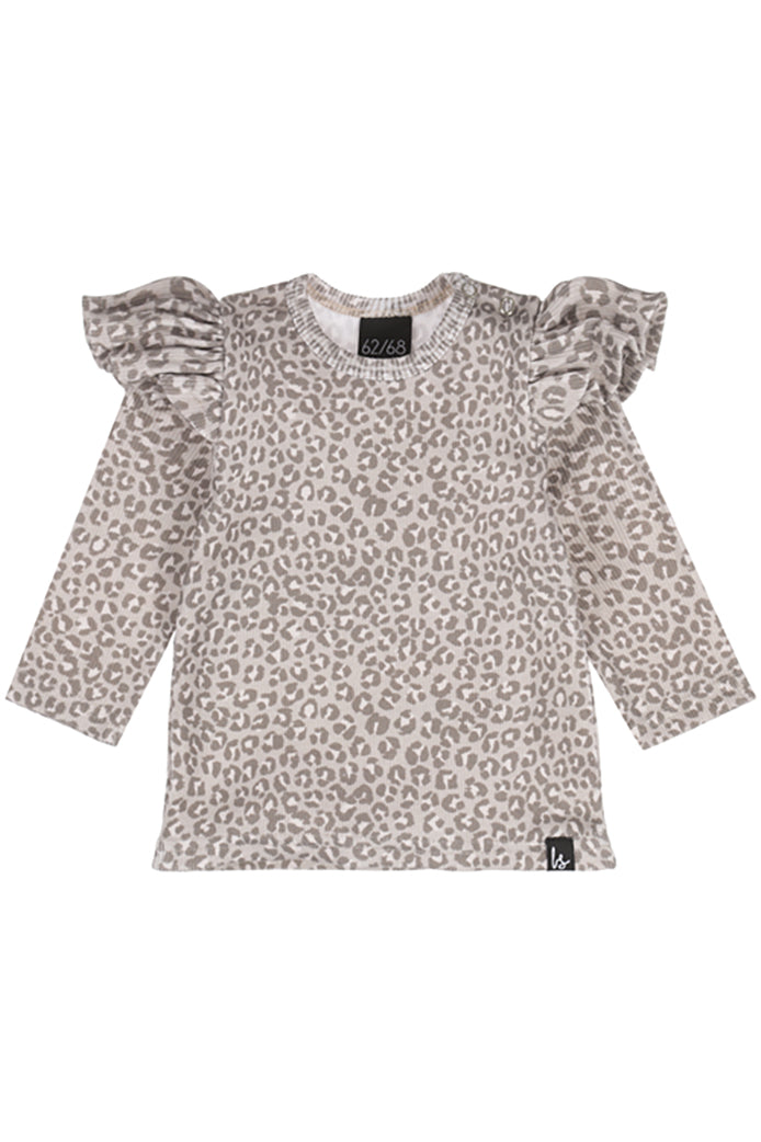 Ruffle longsleeve hartjes rib (licht roze)