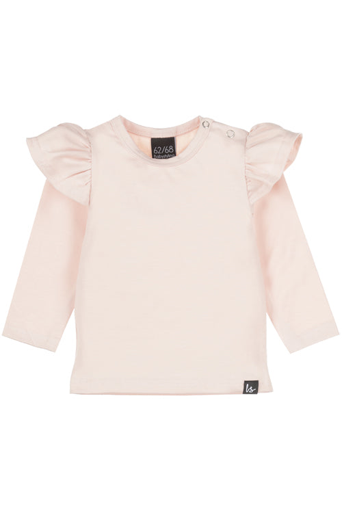 Ruffle longsleeve rose