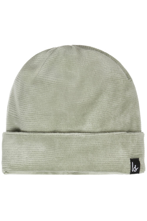 Soft rib beanie dusty green