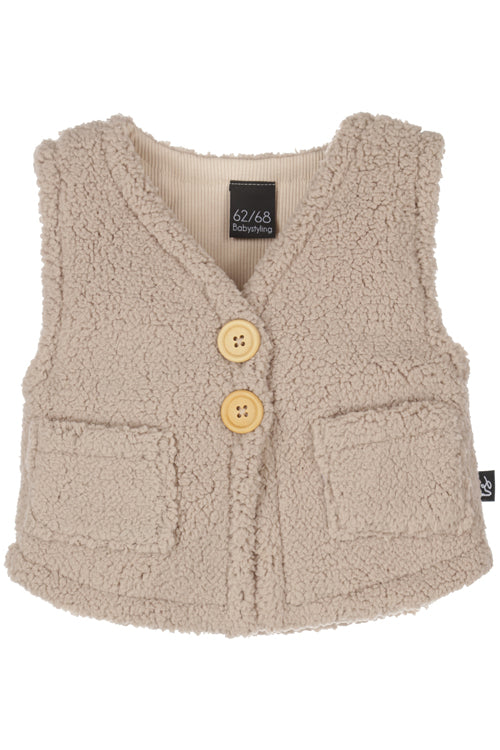 Teddy bodywarmer beige