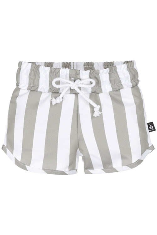 Zwembroek vertical stripe green 122/128