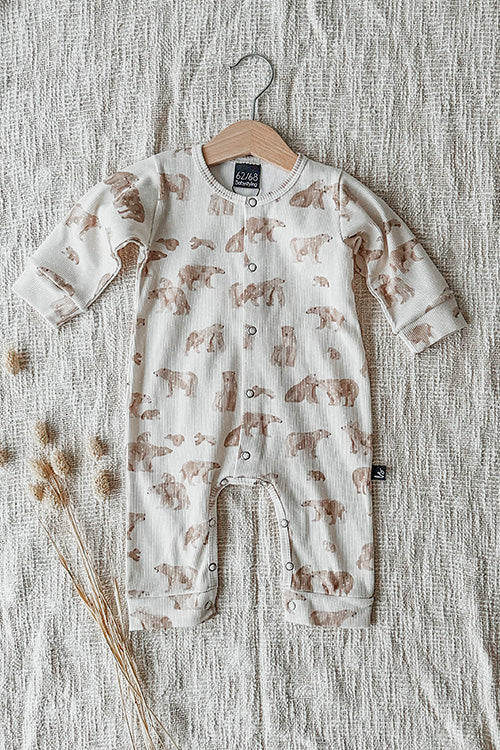 Boxpakje rib jersey snow bears
