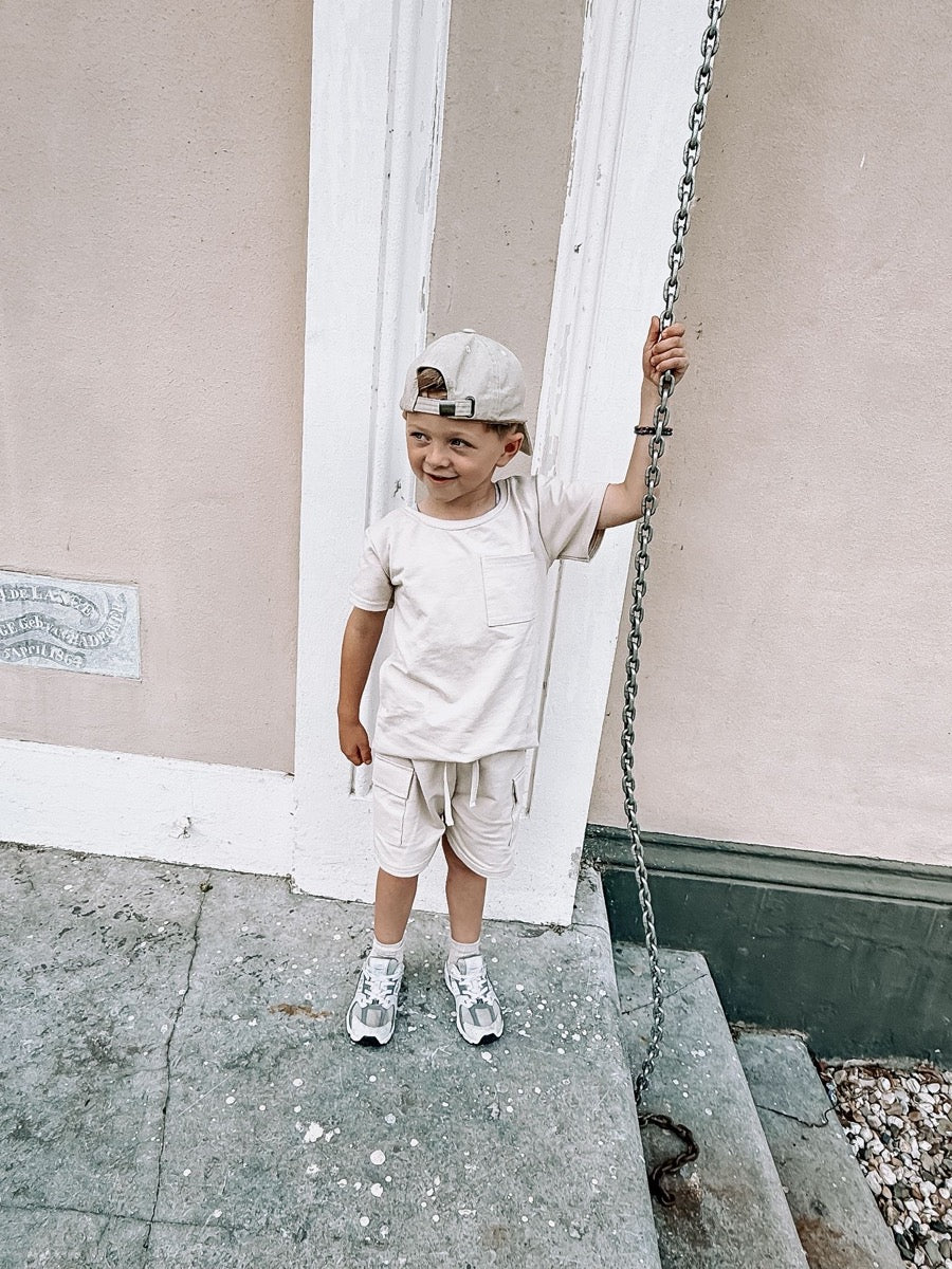 Cargo t-shirt sand