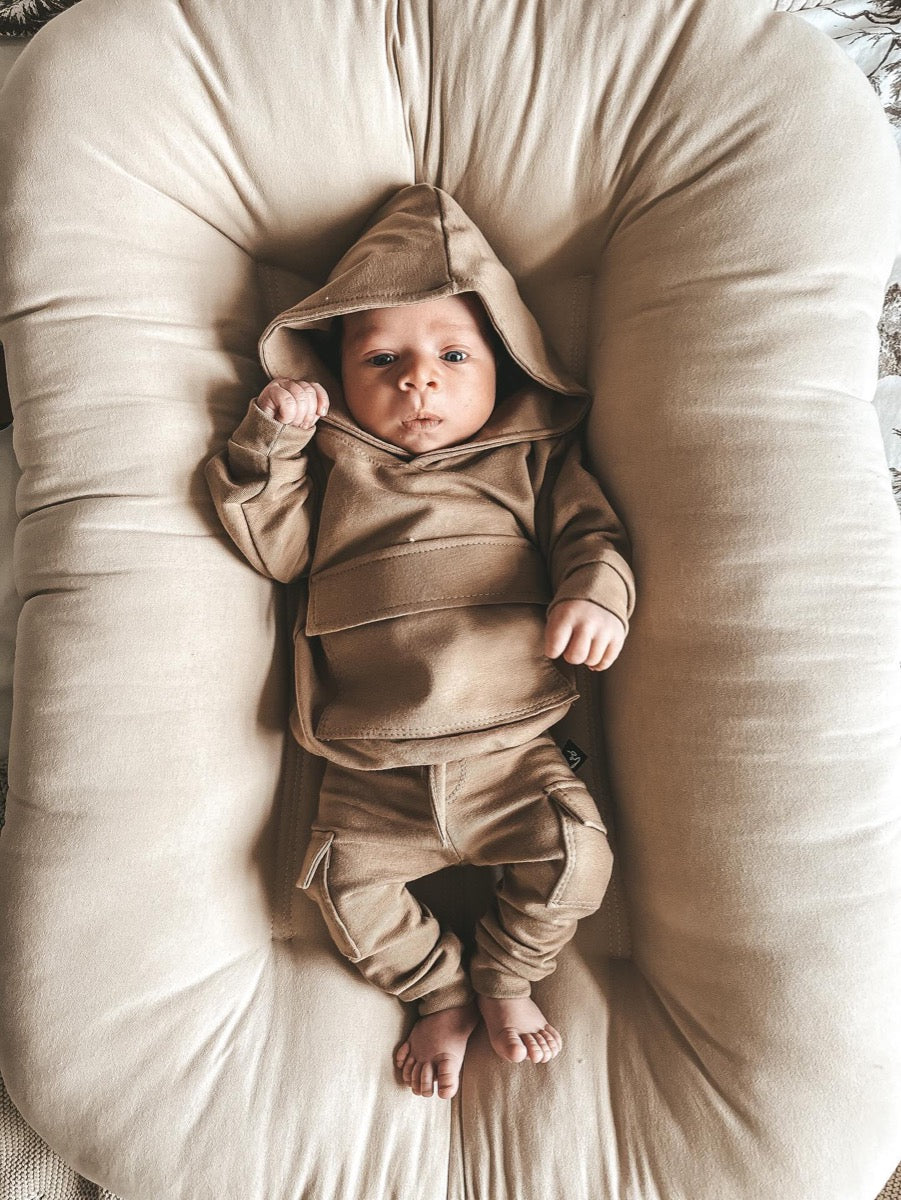 Cargo sweater taupe