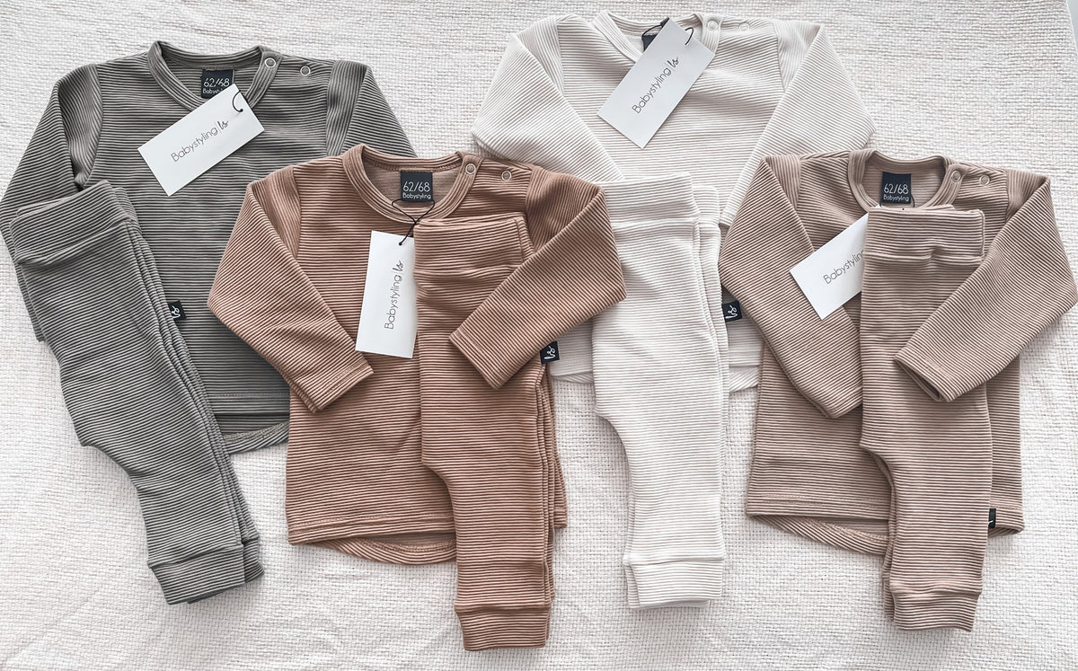Rib longsleeve (sand) (rounded back)