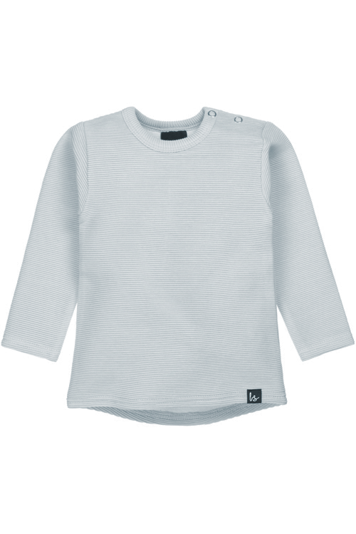 Rib longsleeve grey blue
