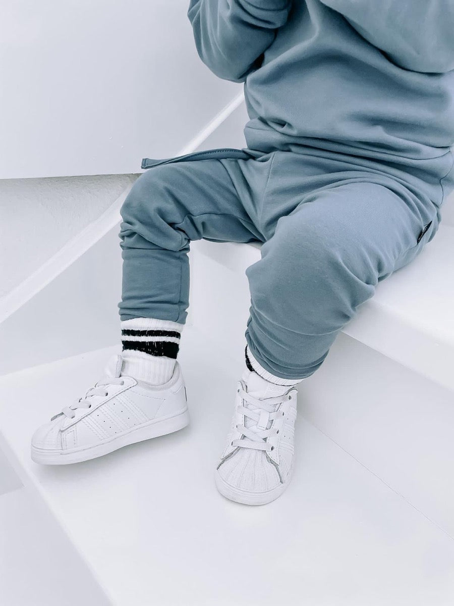 Jogger broekje dusty blue