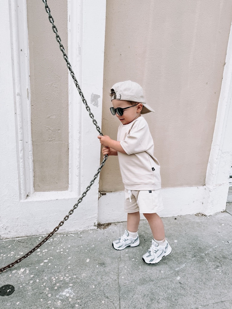 Jogger short soft beige