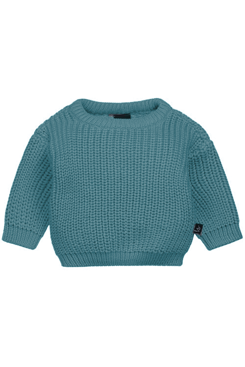 Knitted sweater (dusty petrol)