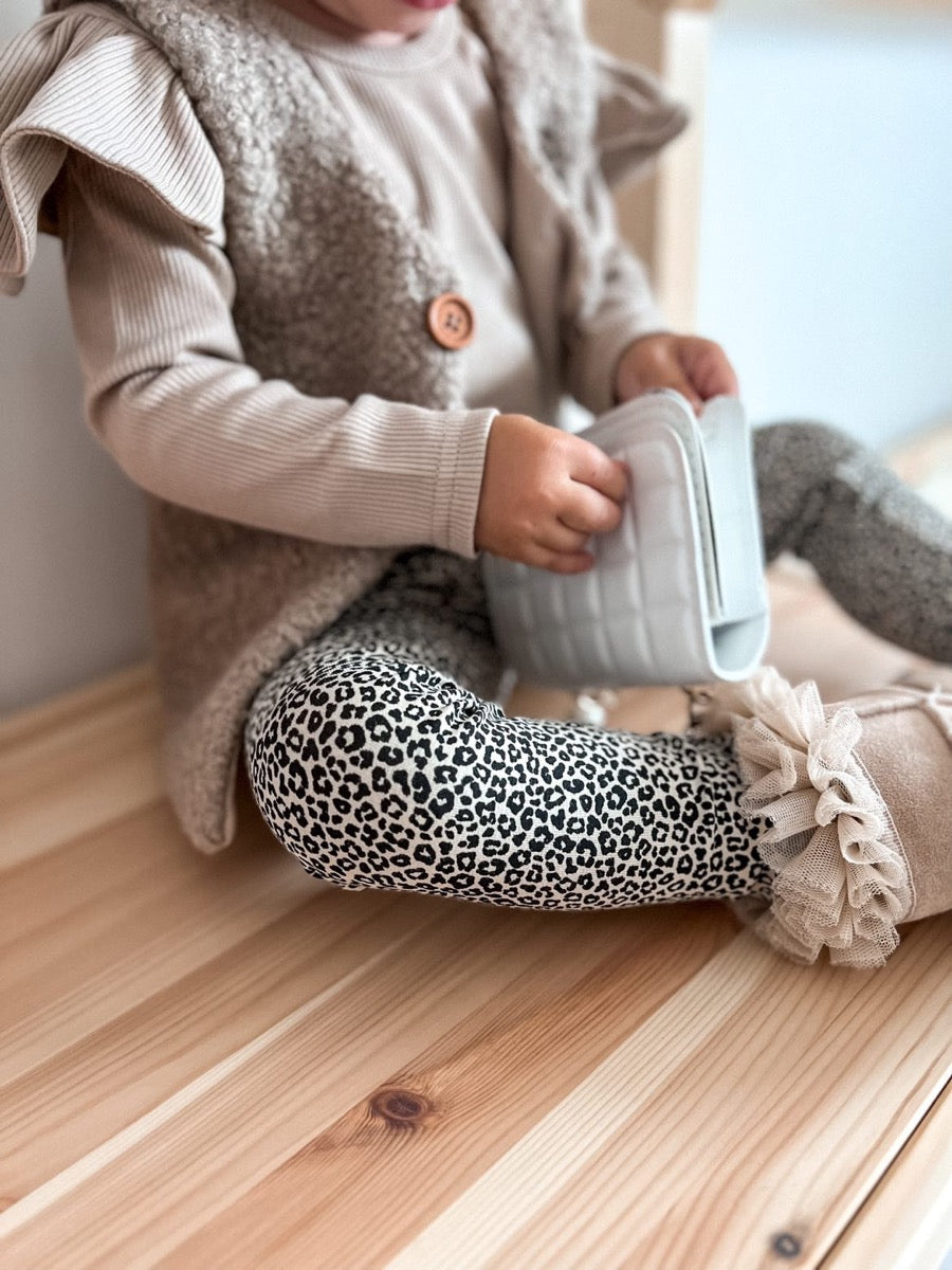 Luipaard legging (small beige)