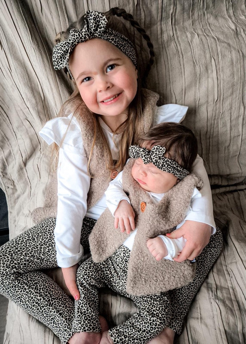 Luipaard legging (small beige)
