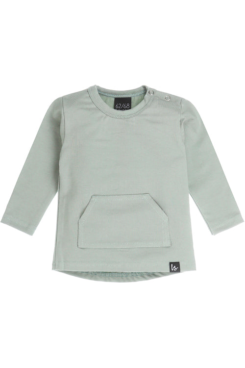 Pocket longsleeve shirt mosgroen