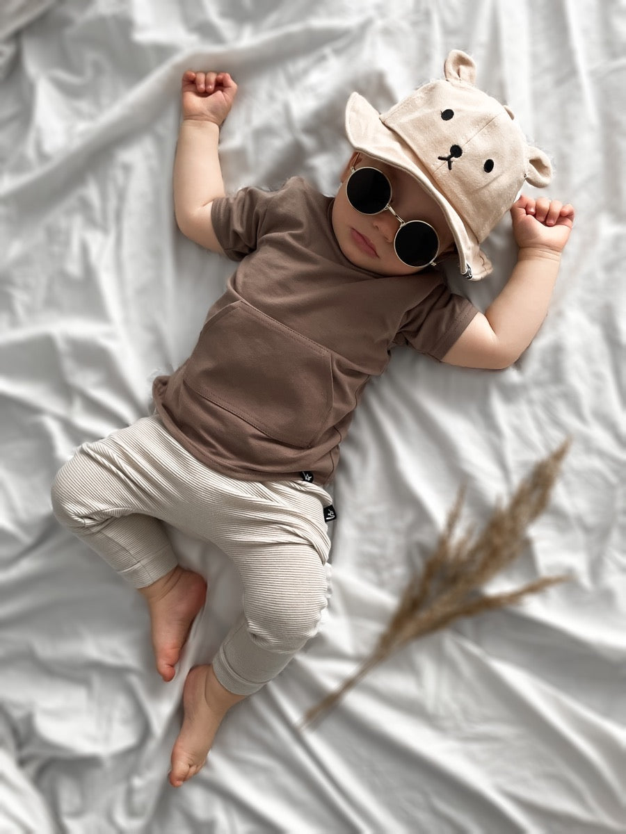 Gerippte Hose (Sand)