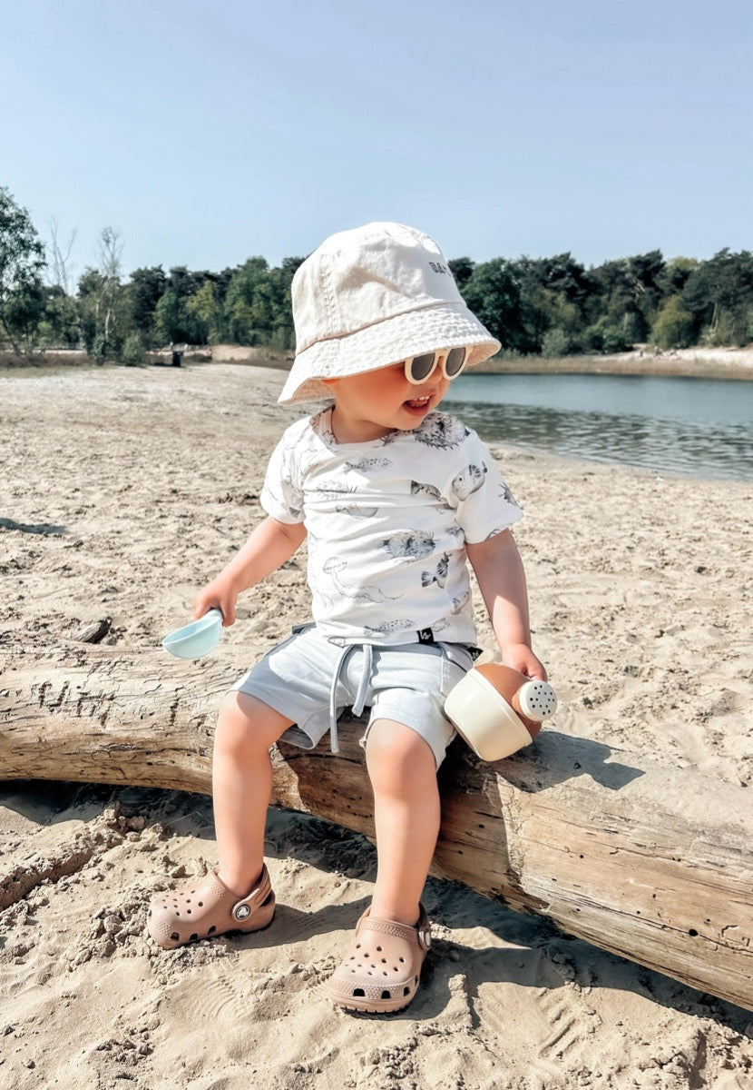 Cargo short grey blue