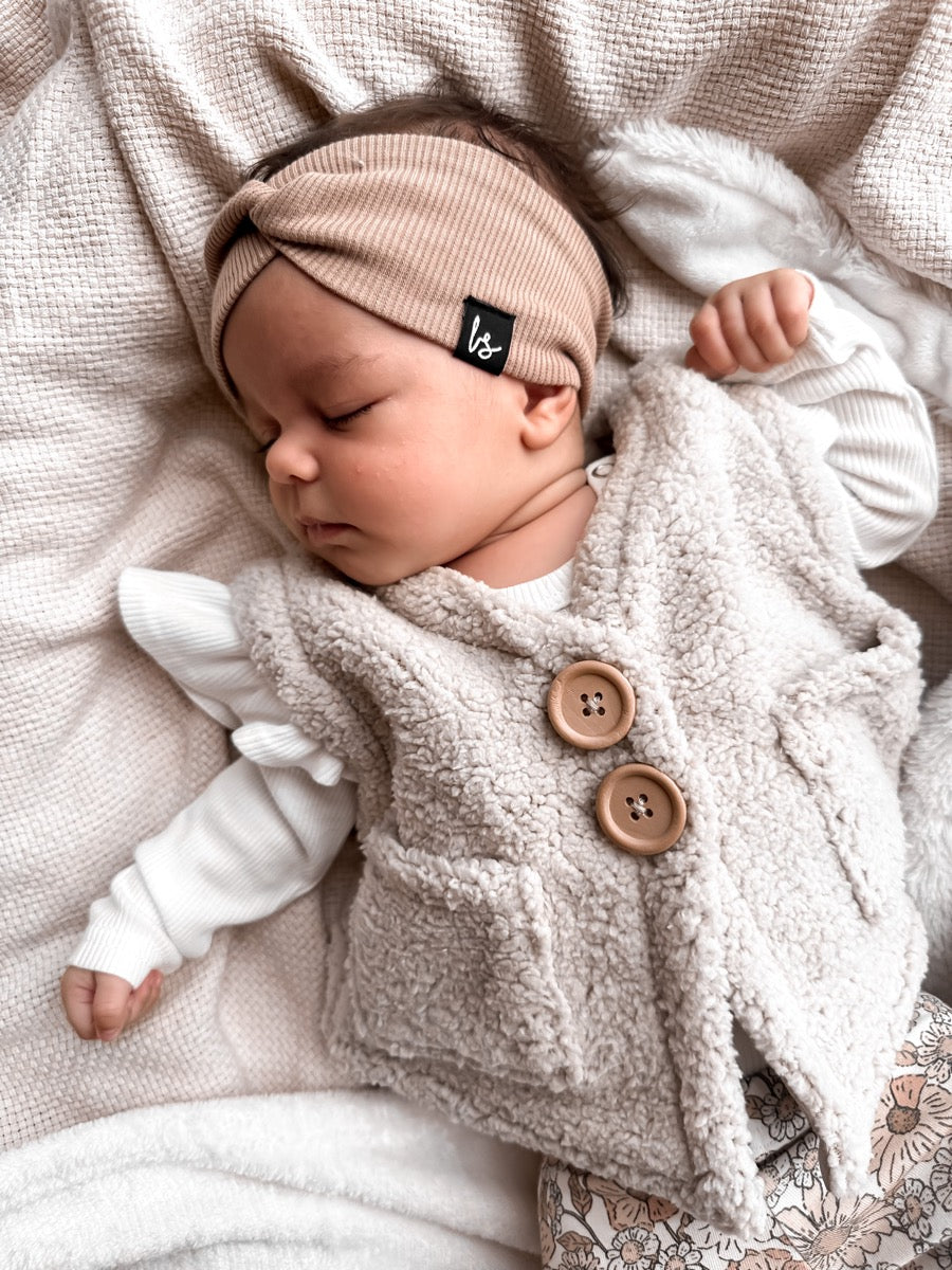 Teddy bodywarmer (sand)