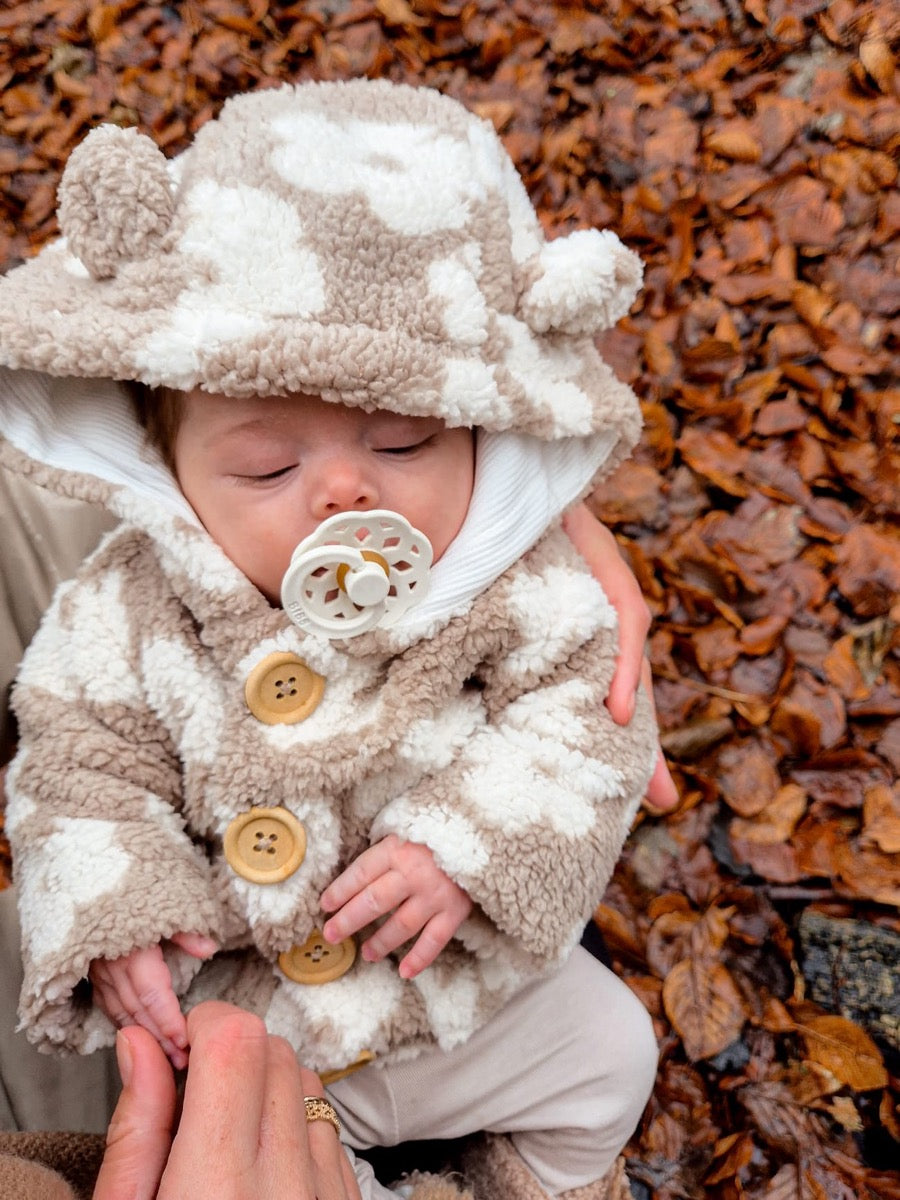 Teddy jacket flowers