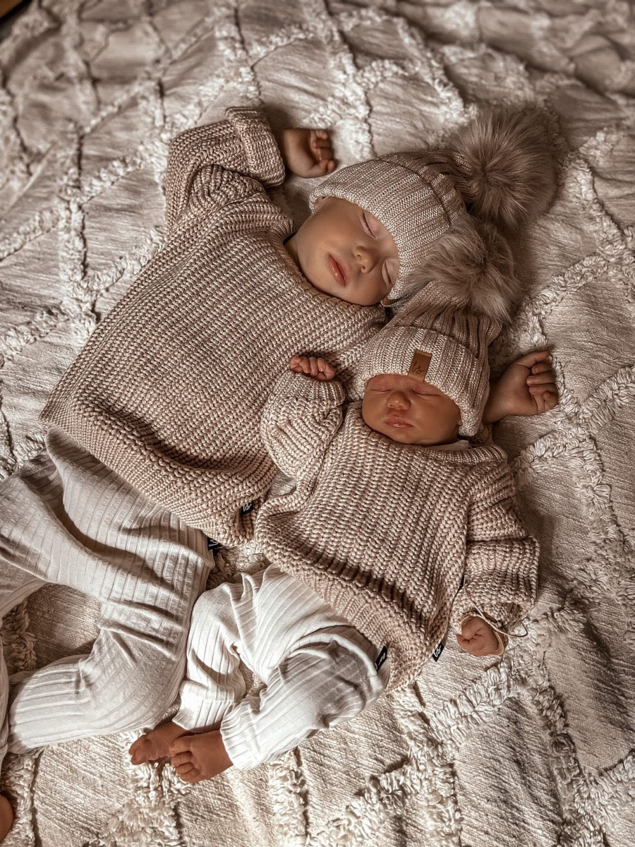 Strickpullover (beige)
