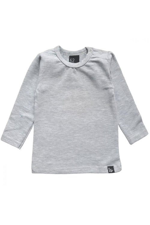 Basic graues Langarmshirt