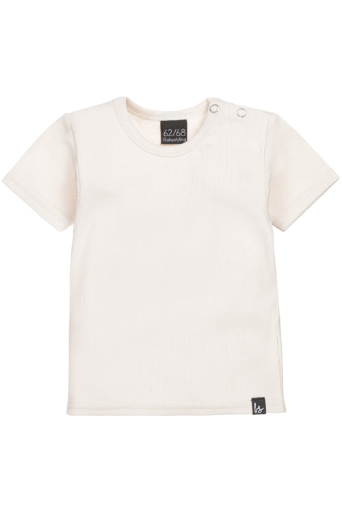 Rib beige t-shirt