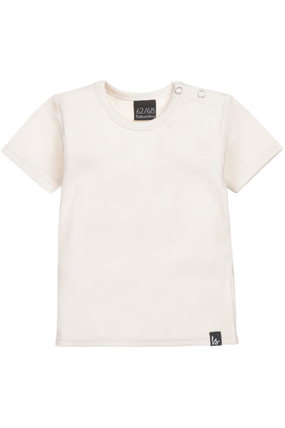 Rib beige t-shirt