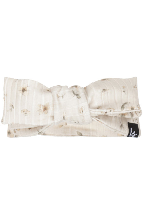 Schleifenhaarband floral anna beige