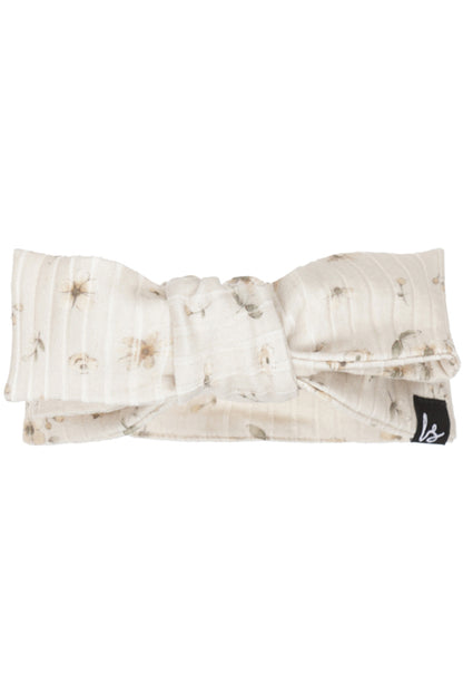 Schleifenhaarband floral anna beige