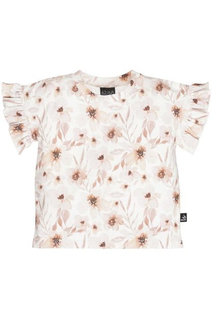 Butterfly t-shirt flowers elle cream