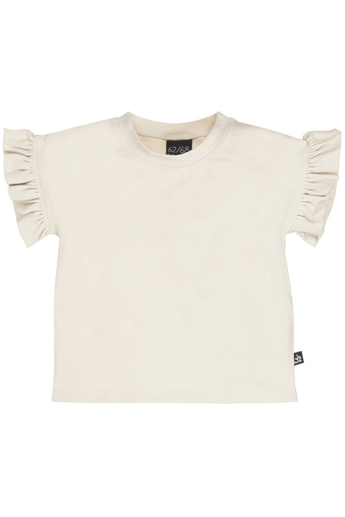 Butterfly t-shirt irregular champagne