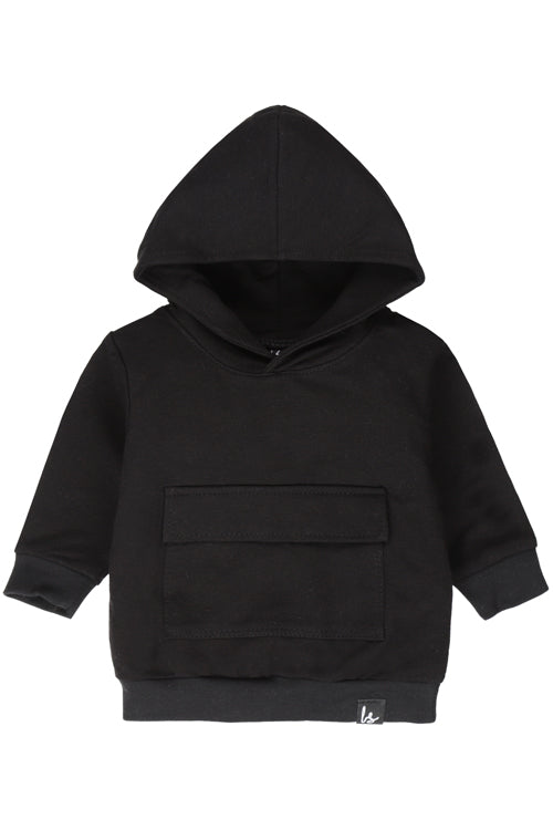Cargo sweater zwart 122/128