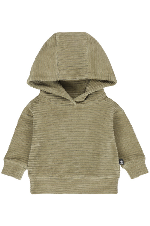 Corduroy capuchon sweater (kaki)