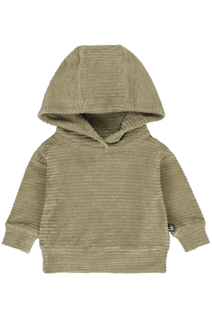 Corduroy capuchon sweater (kaki)