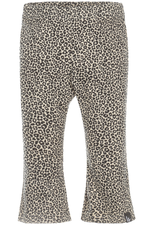 Flared pants luipaard sand