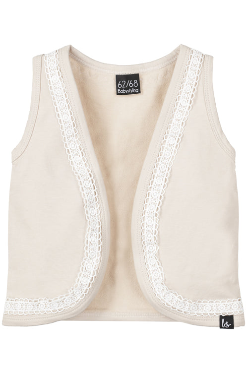 Gillet mit Details (Sand)