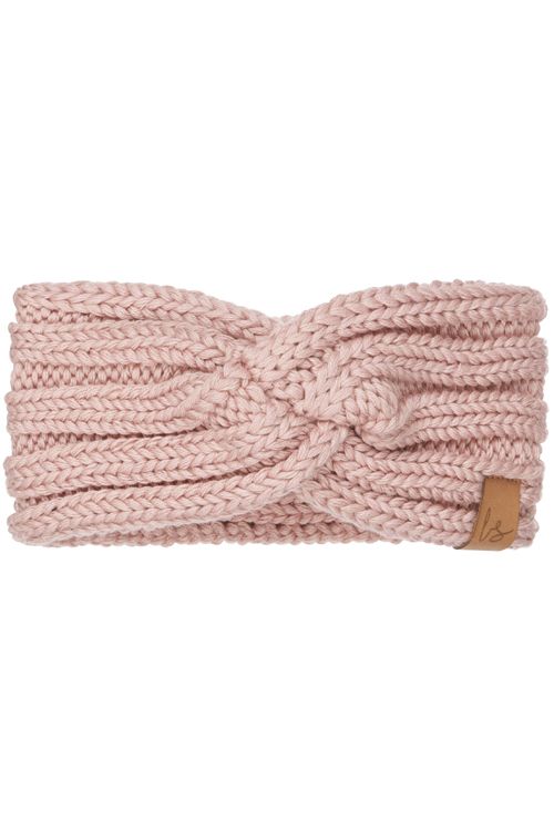 Knitted oorwarmer (oud roze)