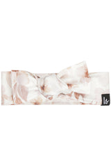 Haarreif mit Blumenmuster, cremefarben
