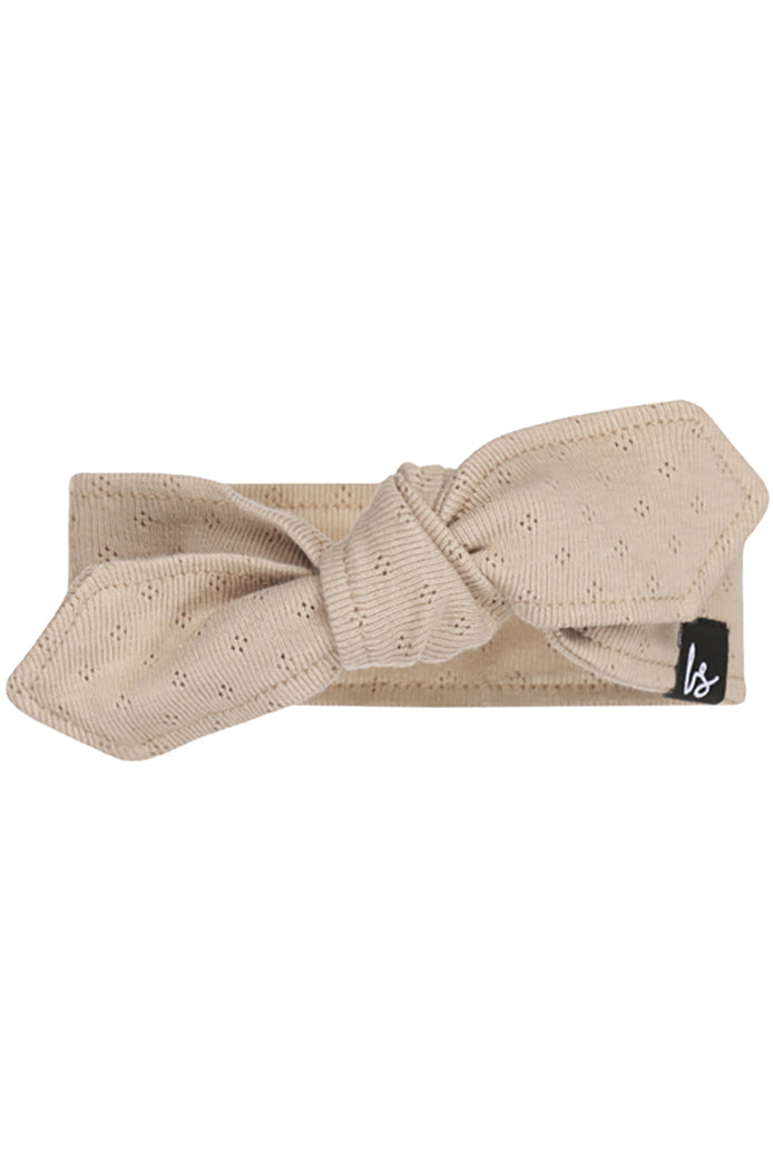 Haarbandje pointelle beige