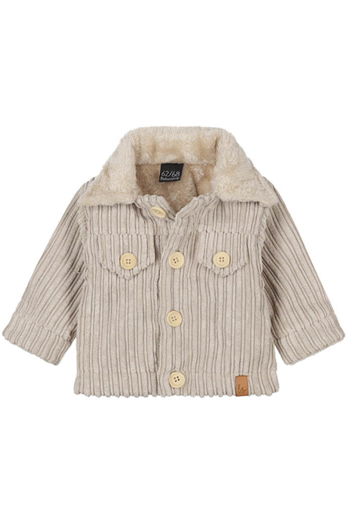 Jacket rib (gevoerd) sand