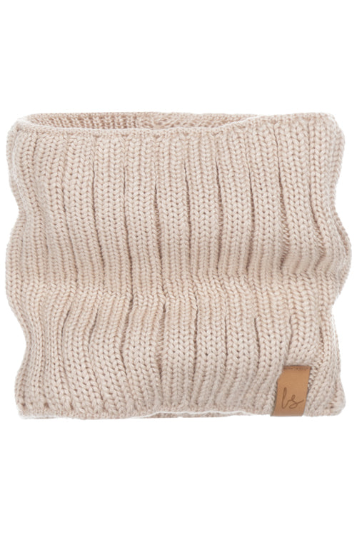Gestrickter Schal (hellbeige)