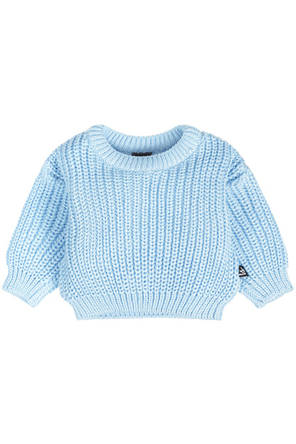 Strickpullover (blau)