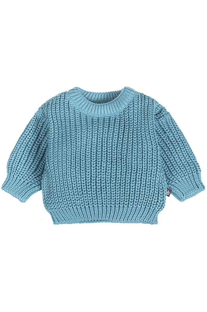 Knitted sweater (dusty petrol)