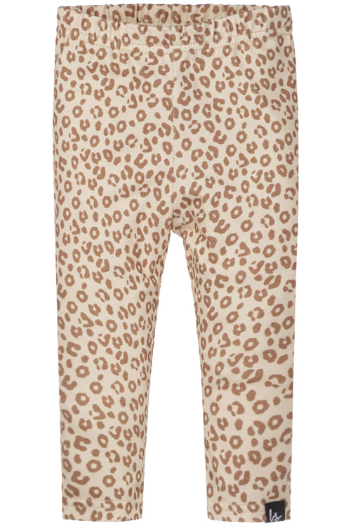 Legging leopard licht beige
