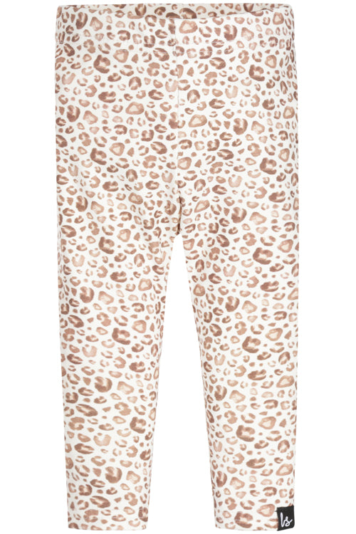 Legging leopard off-white
