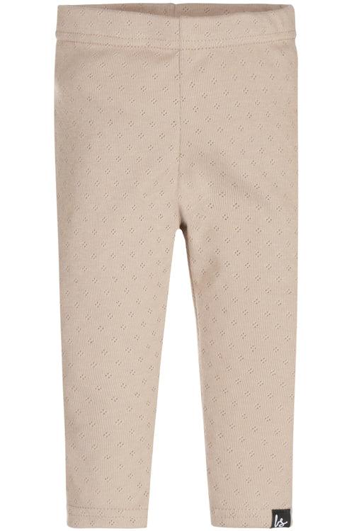 Legging pointelle beige