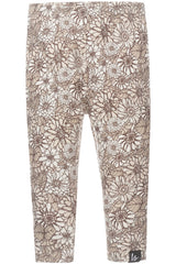 Legging retro flowers beige