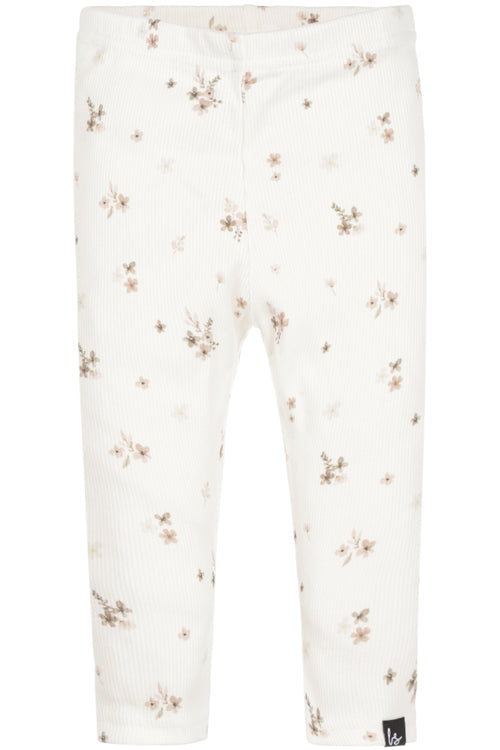 Legging rib flower karla offwhite/brown 1101/116